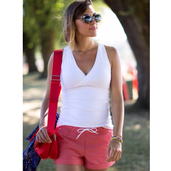 lululemon athletica Tops - Lululemon Deep V Athletic Tank Rare White Size 4